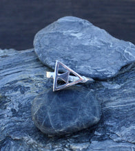 Load image into Gallery viewer, Silver Triangle Necklace