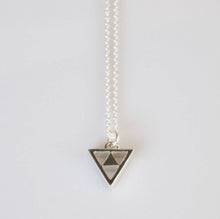 Load image into Gallery viewer, Silver Triangle Necklace