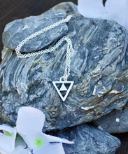 Load image into Gallery viewer, Silver Triangle Necklace
