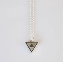 Load image into Gallery viewer, Silver Triangle Necklace
